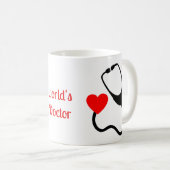 Der beste Doktor der Welt in Rot Kaffeetasse (VorderseiteRechts)