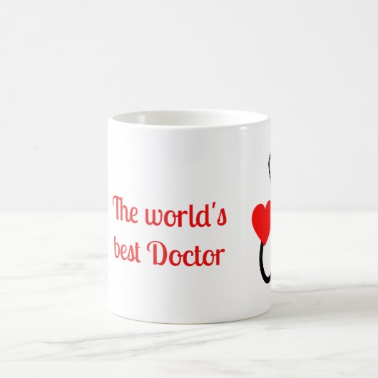 Der beste Doktor der Welt in Rot Kaffeetasse (Mittel)