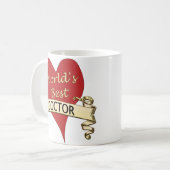 Der beste Doktor der Welt Kaffeetasse (Vorderseite Links)
