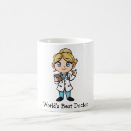 Der beste Doktor der Welt - niedliche blonde Kaffeetasse