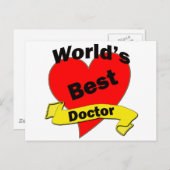 Der beste Doktor der Welt Postkarte (Vorne/Hinten)