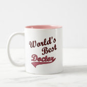 Der beste Doktor der Welt Zweifarbige Tasse (Links)