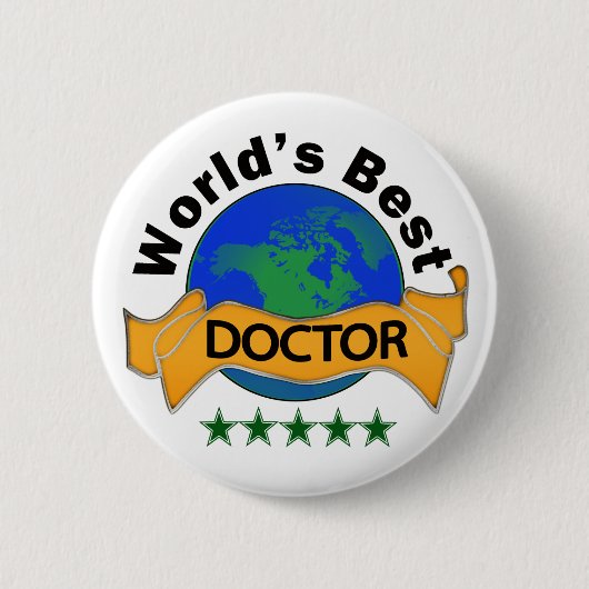 Der beste Doktor des Wolds Button (Vorderseite)