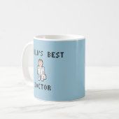 Der beste Doktor Mug der Pixel-Welt Kaffeetasse (Vorderseite Links)