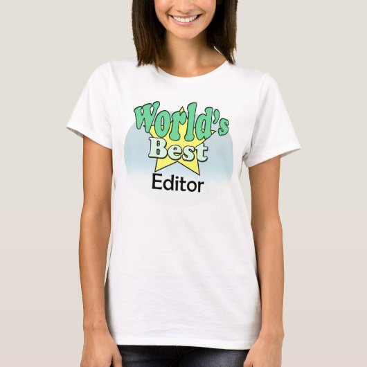 Der beste Editor der Welt T-Shirt (Vorderseite)