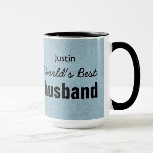 Der beste EHEMANN der Welt blauer individueller Tasse (Rechts)