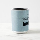 Der beste EHEMANN der Welt blauer individueller Tasse (Zentrum)