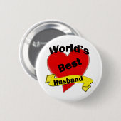 Der beste Ehemann der Welt Button (Vorne & Hinten)