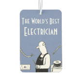 Der beste Elektriker der Welt Autolufterfrischer (Rückseite)