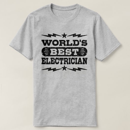 Der beste Elektriker der Welt T-Shirt (Design vorne)