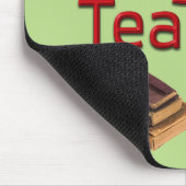 Der beste Englischlehrer der Welt mit Büchern Mousepad (Ecke)