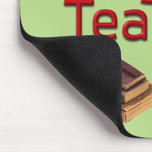 Der beste Englischlehrer der Welt mit Büchern Mousepad (Ecke)