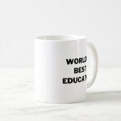 Der beste Erzieher der Welt Kaffeetasse (VorderseiteRechts)