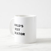 Der beste Erzieher der Welt Kaffeetasse (Vorderseite Links)
