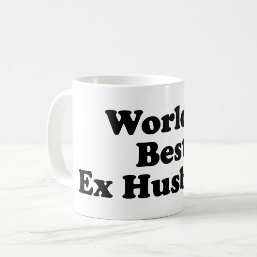 Der beste ex Ehemann der Welt Kaffeetasse (Vorderseite Links)