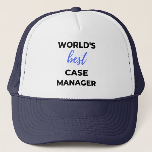 Der beste Fallmanager der Welt 2 Truckerkappe (Vorderseite)