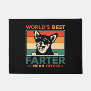 Der beste Farter I Gemein Vater Funny Vater Dog Fußmatte