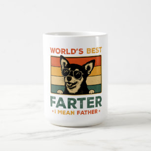 Der beste Farter I Gemein Vater Funny Vater Dog Kaffeetasse