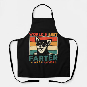 Der beste Farter I Gemein Vater Funny Vater Dog Schürze