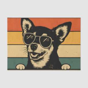 Der beste Farter I Gemein Vater Funny Vater Dog Seidenpapier