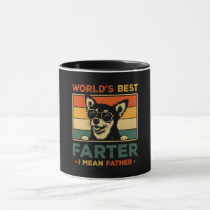 Der beste Farter I Gemein Vater Funny Vater Dog Tasse