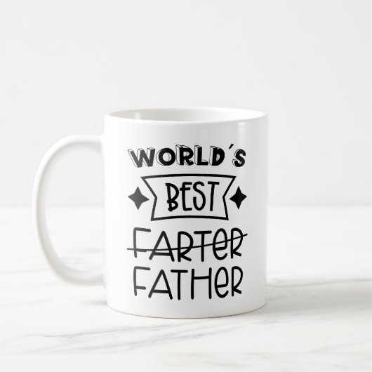 Der beste Farter-Vater der lustigen Welt Kaffeetasse (Links)