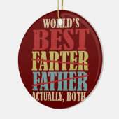 Der beste Farter-Vater der Welt, eigentlich beide Keramik Ornament (Links)