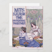 Der beste feministische Freund Lasse die Patriarch Einladung (Vorne/Hinten)