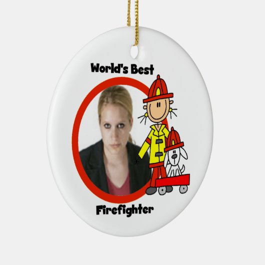 Der beste Feuerwehrschießer der Welt Keramikornament (Rechts)