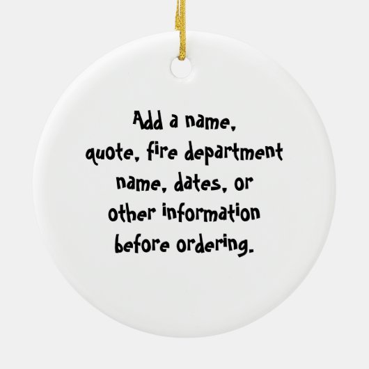 Der beste Feuerwehrschießer der Welt Keramikornament (Hinten)