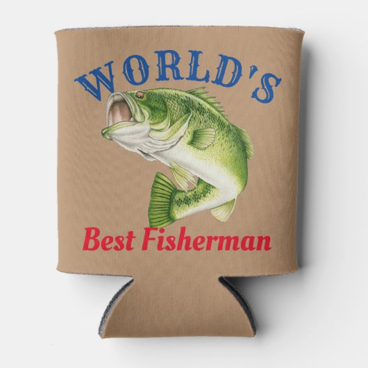 Der beste Fischer der Welt Dosenkühler (Vorderseite)