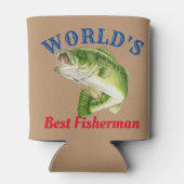 Der beste Fischer der Welt Dosenkühler (Rückseite)