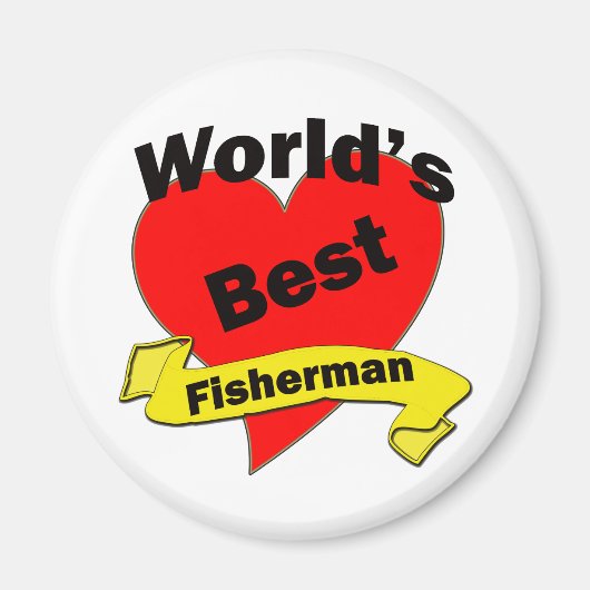 Der beste Fischer der Welt Magnet (Vorne)