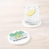 Der beste Fischer der Welt Sandstein Untersetzer (Seite)