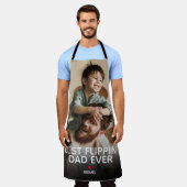 Der beste Flippin-Vater aller Fotos Vatertag Schürze (Getragen)