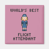 Der beste Flugbegleiter der Welt Magnet (Vorne)