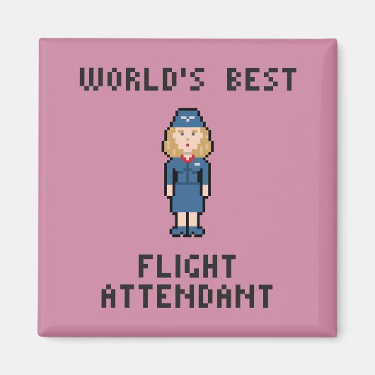 Der beste Flugbegleiter der Welt Magnet (Vorne)