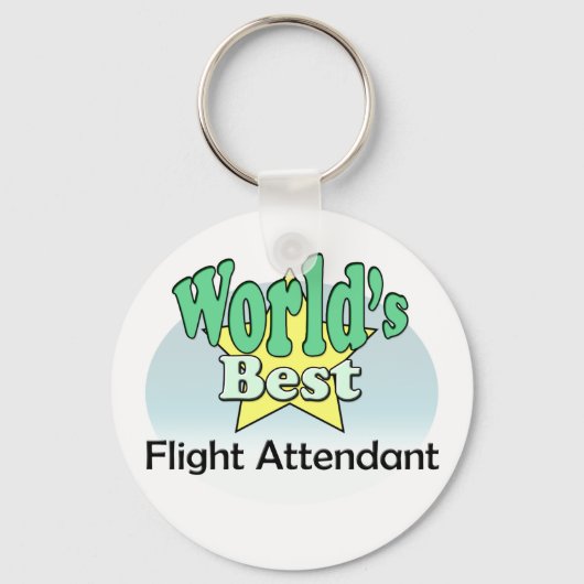 Der beste Flugbegleiter der Welt Schlüsselanhänger (Vorderseite)