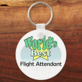 Der beste Flugbegleiter der Welt Schlüsselanhänger (Vorderseite)
