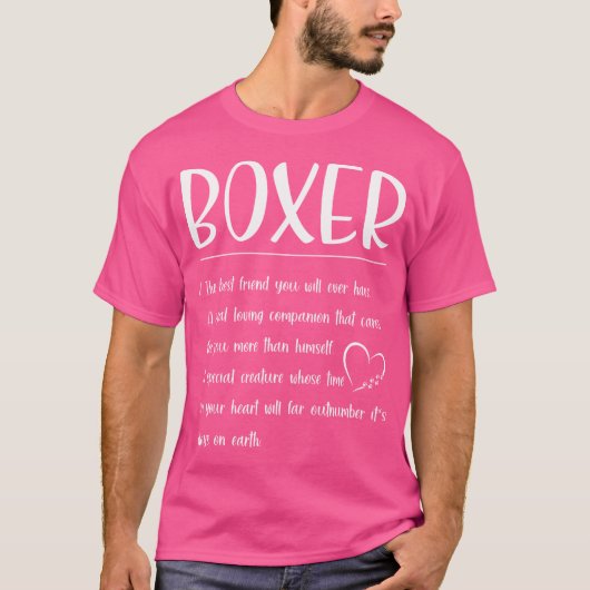 Der beste Freund - Definition Boxer T-Shirt (Vorderseite)