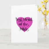 Der beste Freund der Braut Karte (Gelbe Blume)