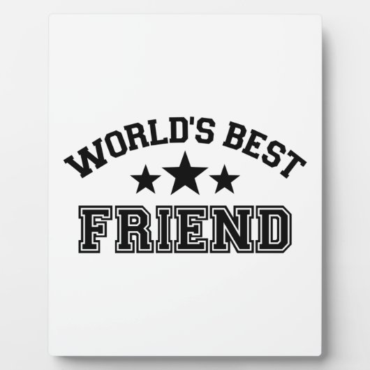 Der beste Freund der Welt Fotoplatte (Vorderseite)