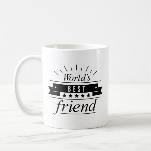 Der beste Freund der Welt Kaffeetasse (Links)