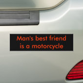 Der beste Freund des Mannes ist ein Motorrad Autoaufkleber (Auf Auto)