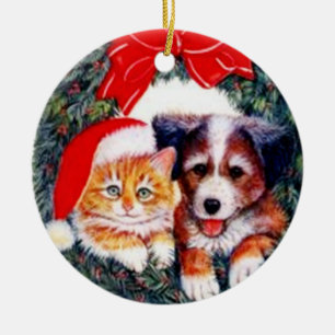 Der beste Freund des Mannes Keramik Ornament