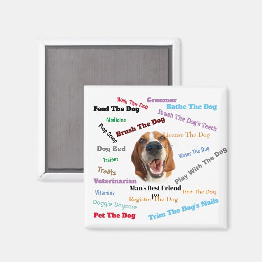 Der beste Freund des Mannes (?) Magnet (Vorderseite/Rückseite)