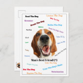 Der beste Freund des Mannes (?) Postkarte (Vorne/Hinten)