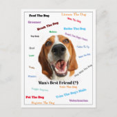 Der beste Freund des Mannes (?) Postkarte (Vorderseite)