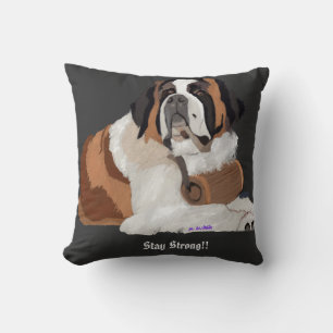 Der beste Freund des Mannes, St. Bernard Bleibe st Kissen