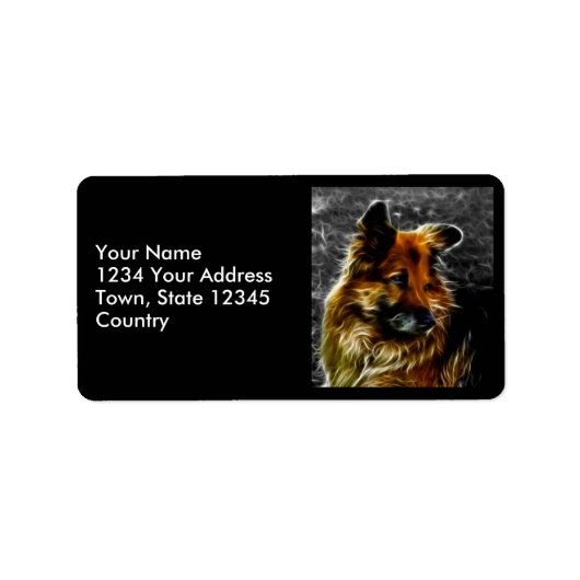 Der beste Freund des Menschen #3 Adressaufkleber (Vorne)